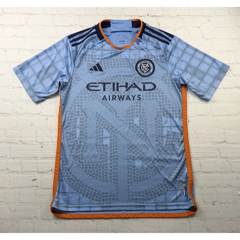 $150 adidas New York City Football Club Authentic Soccer Jersey - Men’s Medium